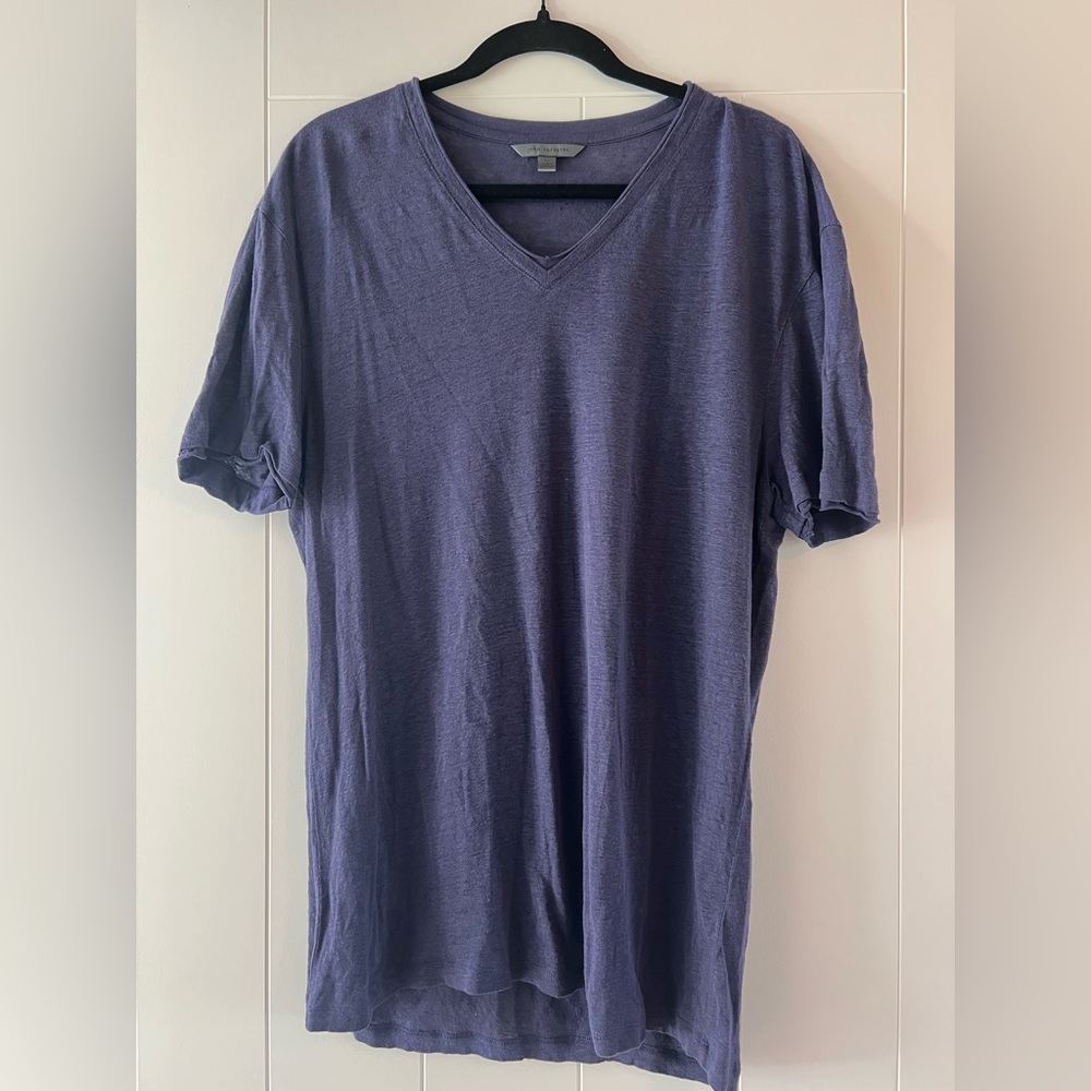 3 John Varvatos  XL Men’s V Neck Shirt Gray, Navy and Dark Gray. - Picture 2 of 5